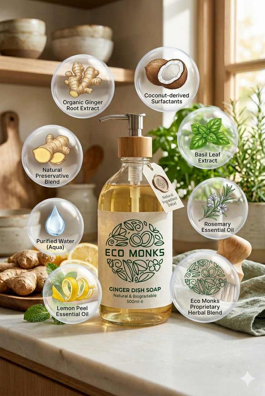 Ginger Scent Dish Soap