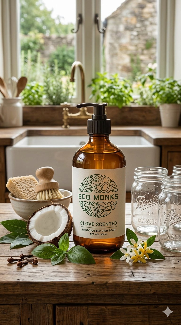 Clove scent dish soap